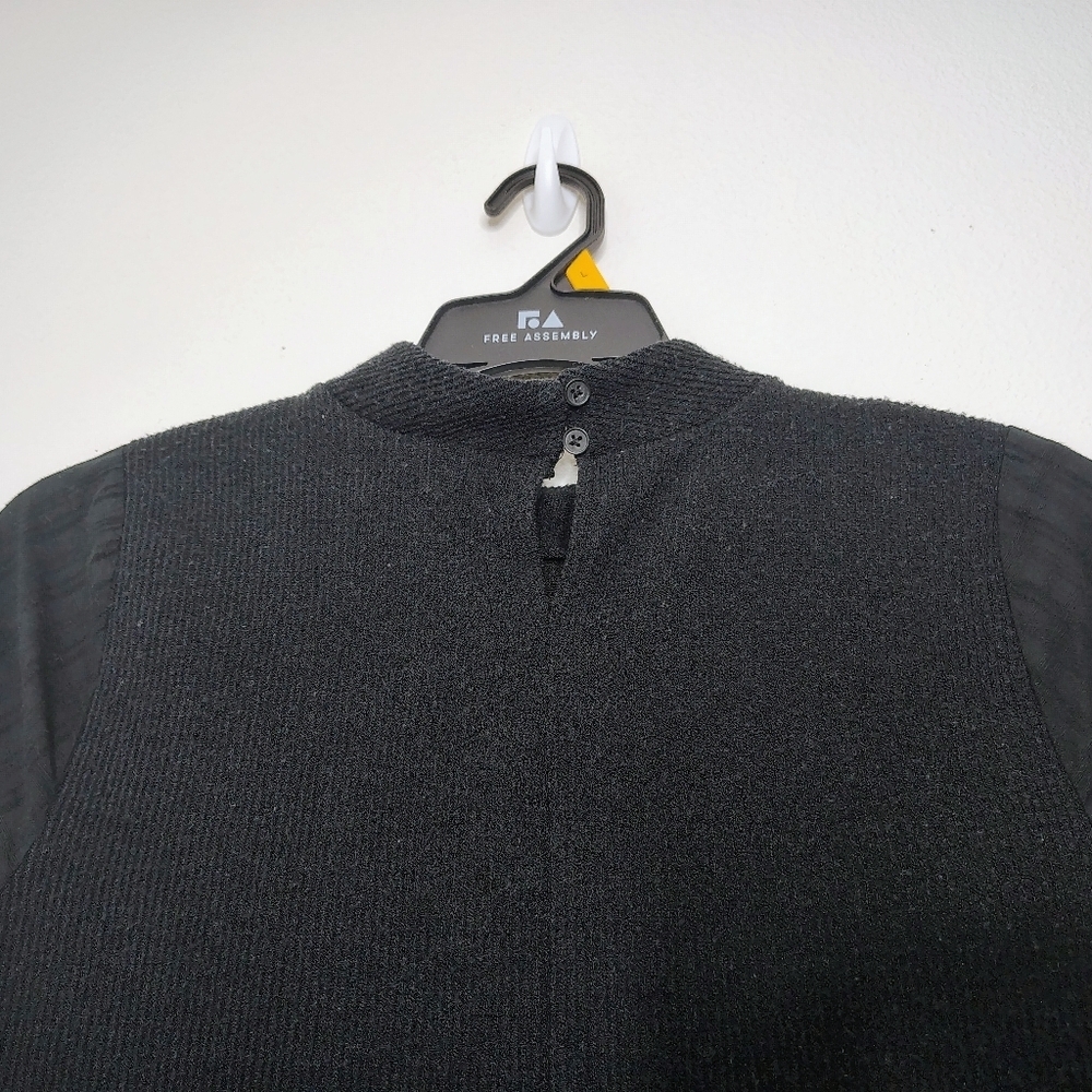 Madewell Women's Black Balloon Sleeves High Neck Sz L - Picture 10 of 15